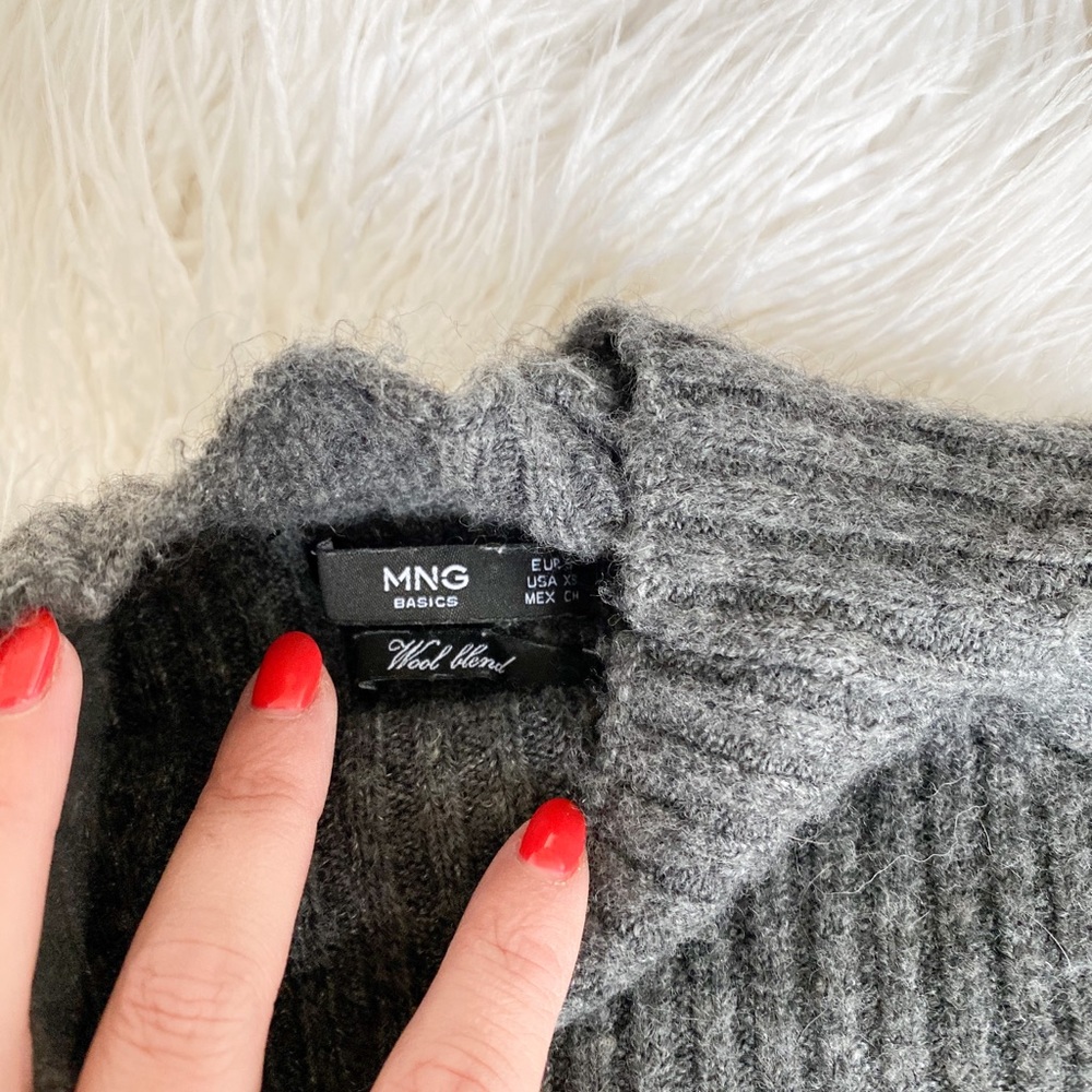 MANGO | Chunky Mock Neck Sweater Dress - Picture 2 of 2